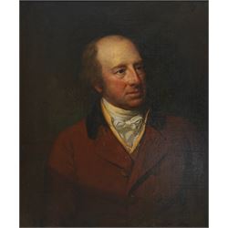 Irish School (Late 18th century): Portrait of the 'Right Honourable Sackville Hamilton (Irish 1732-1818) Third Son of the Honourable Henry Hamilton (1692-1743)', oil on canvas unsigned, labelled verso 71cm x 61cm
Provenance: direct from the family of the sitter
Notes: Sackville Hamilton was a notable Irish politician, one of the most important roles of his career included serving a long tenure as under-secretary to the Lord Lieutenant of Ireland. He was the son of the Hon. Henry Hamilton, he married Arabella Berkeley, a daughter of Bishop George Berkeley. 