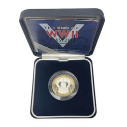 The Royal Mint United Kingdom 2005 'The End of WWII 60th Anniversary' silver proof piedfort two pound coin, cased with certificate