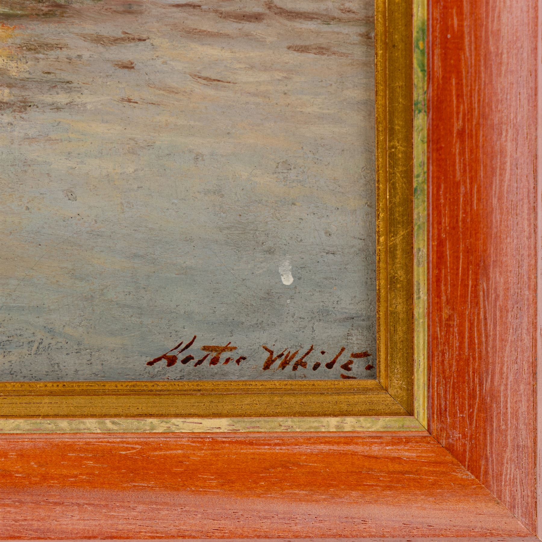 Arthur Moorwood White (St Ives 1865-1953): New Quay Whitby, oil on board signed 47cm x 36cm