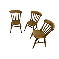 Three farmhouse chairs 