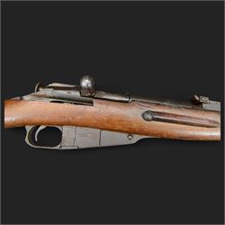 REGISTERED FIREARMS DEALER ONLY De-activated Russian Mosin Nagant 7.62x54RMN2575 bolt action rifle, serial number 117,  72cm (28.5