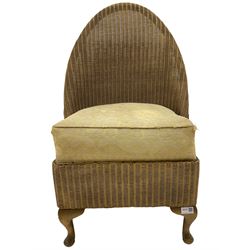 Two 'Sirrom' Lloyd Loom type bedroom chairs