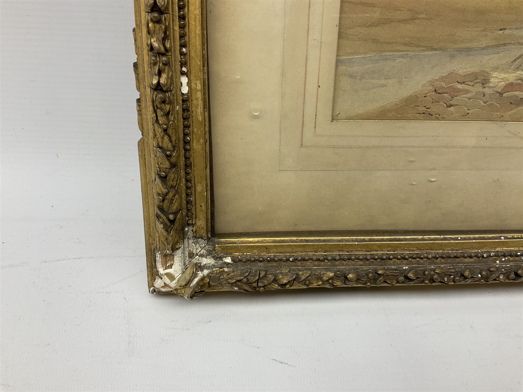 E L R (British 19th century): Loch Fishing with sailing boats, watercolour signed and dated 1893 together with two more similar watercolours max 24cm x 60cm (3)