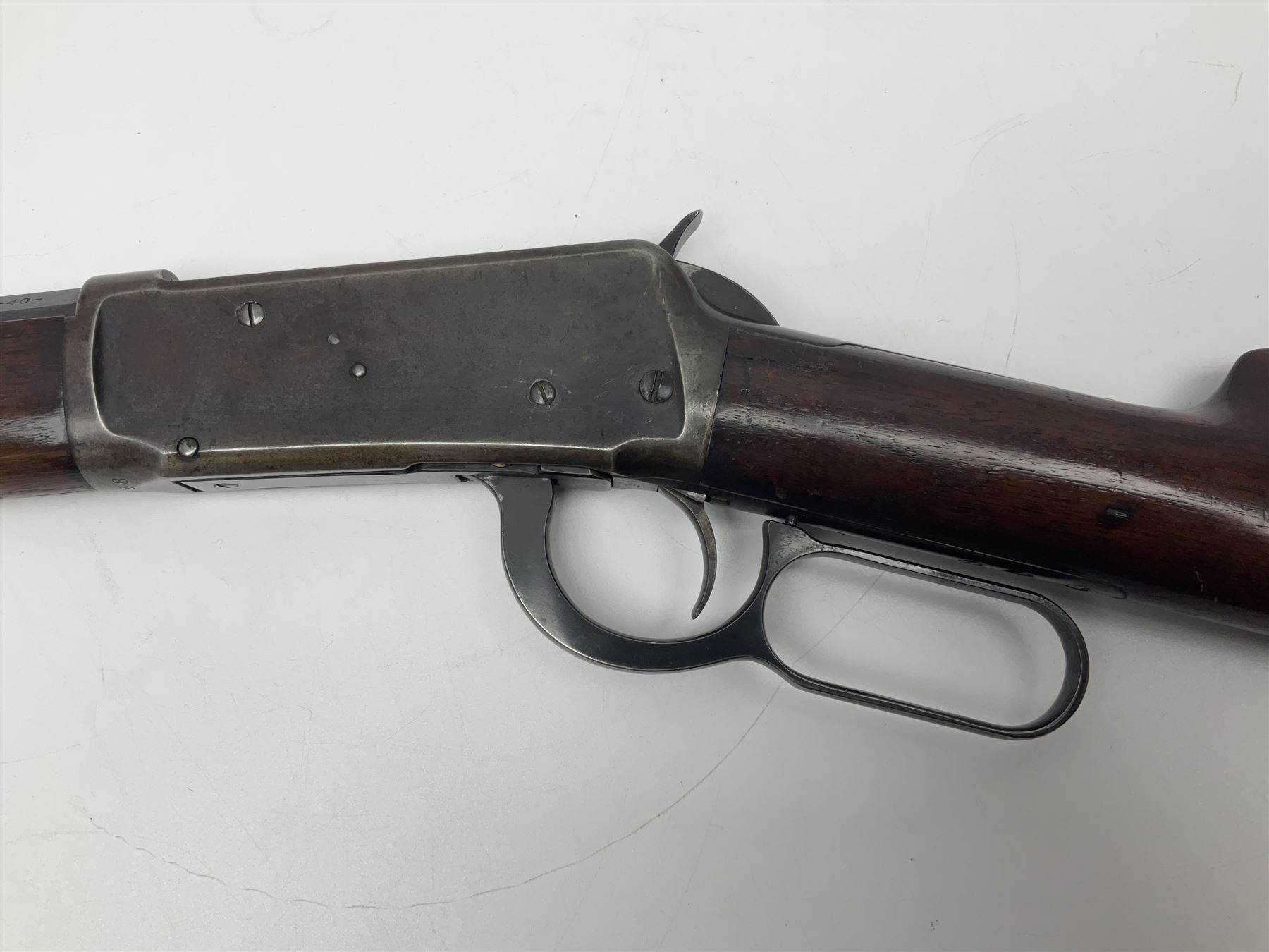 UNPROOFED SO RFD ONLY - late 19th century Winchester Model 94 lever action rifle in refinished condition, 32/40 cal.,the 61cm (24