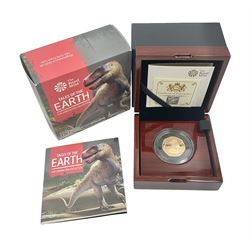The Royal Mint United Kingdom 2020 'Tales of the Earth Megalosaurus' gold proof fifty pence coin, cased with certificate