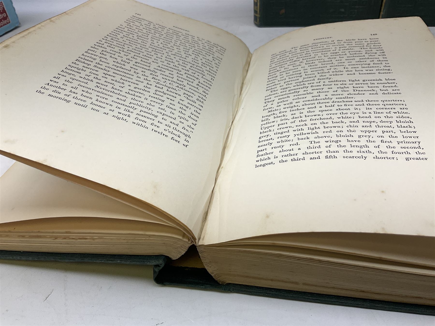 Morris, Rev Francis Orpen; A History of British Birds, six volume set. In original gilt embossed cloth, with approximately 358 hand coloured plates