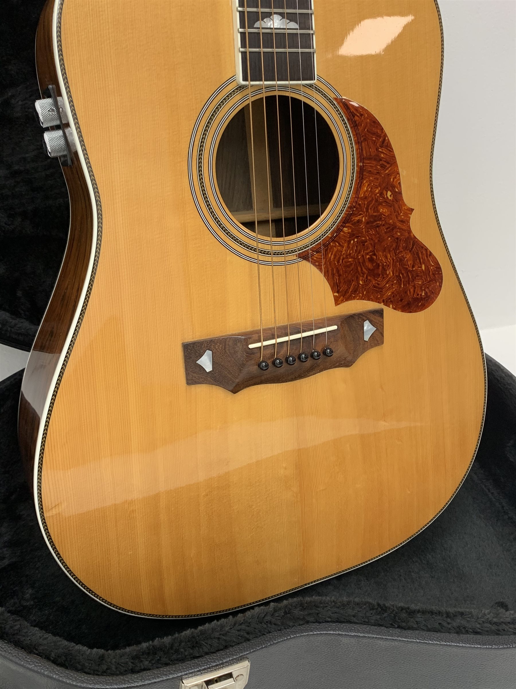 BC Rich electro acoustic guitar serial no. 001 in carrying case