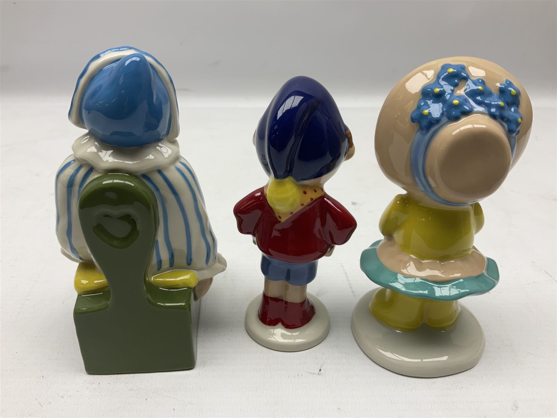 Four Wade Collector Club limited edition Noddy figures, comprising Noddy, Big Ears, Mr Plod and Tessie Bear, together with Wade figure Andy Pandy, all with original boxes 