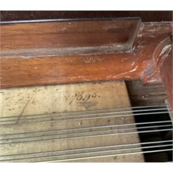 Early 19th century Grand Piano by John Broadwood & Son, London serial No 7695, 1820.
Early straight strung Regency Grand Piano, part re-furbished and re-strung, soundboard with some small cracks, bridges good, action and damping responsive but requirering adjustment in places, English grand action with a six octave keyboard, with 73 keys C1-C7, with Ivory naturals and ebony sharps, Lyre with sustain and una-chorda pedals, satinwood case with ebony inlay and crossbanding, adjustable open lattice music desk, raised on four turned legs with castors. In 1818 two years before this piano was manufactured, a similar piano of this design was presented to Beethoven by Thomas Broadwood.

 You can find and listen to examples of Alan Cuckston playing this particular Broadwood Grand in the links below:

Piano Sonata in F Sharp Minor Op.49 - 'Sonate Mélancolique' by Ignaz Moscheles
Piano Sonata in E Flat Major Op.1 No.1 by John Field


Given the intricate nature of these historic instruments, specialist support will be available if required, to assist successful buyers with safe removal and onward handling. Price upon application.


This item has been registered for sale under section 10 of the APHA Ivory Act Reference LD2EPXNB