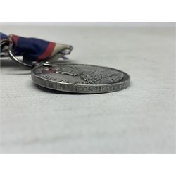WW1 British Royal Navy Campaign and Royal Naval Fleet Reserve Long Service and Good Conduct group of five medals comprising British War Medal, 1914-15 Star and Victory Medal awarded to SS.113274 J.W. Baines Sto.1 R.N.; Naval general Service Medal to J.W. Baines Sto.1 N.B.; and Royal Fleet Reserve Long Service and Good Conduct Medal to SS.113274 (Dev. B.7397) J.W. Baines Sto.1 R.F.R.; all with ribbons