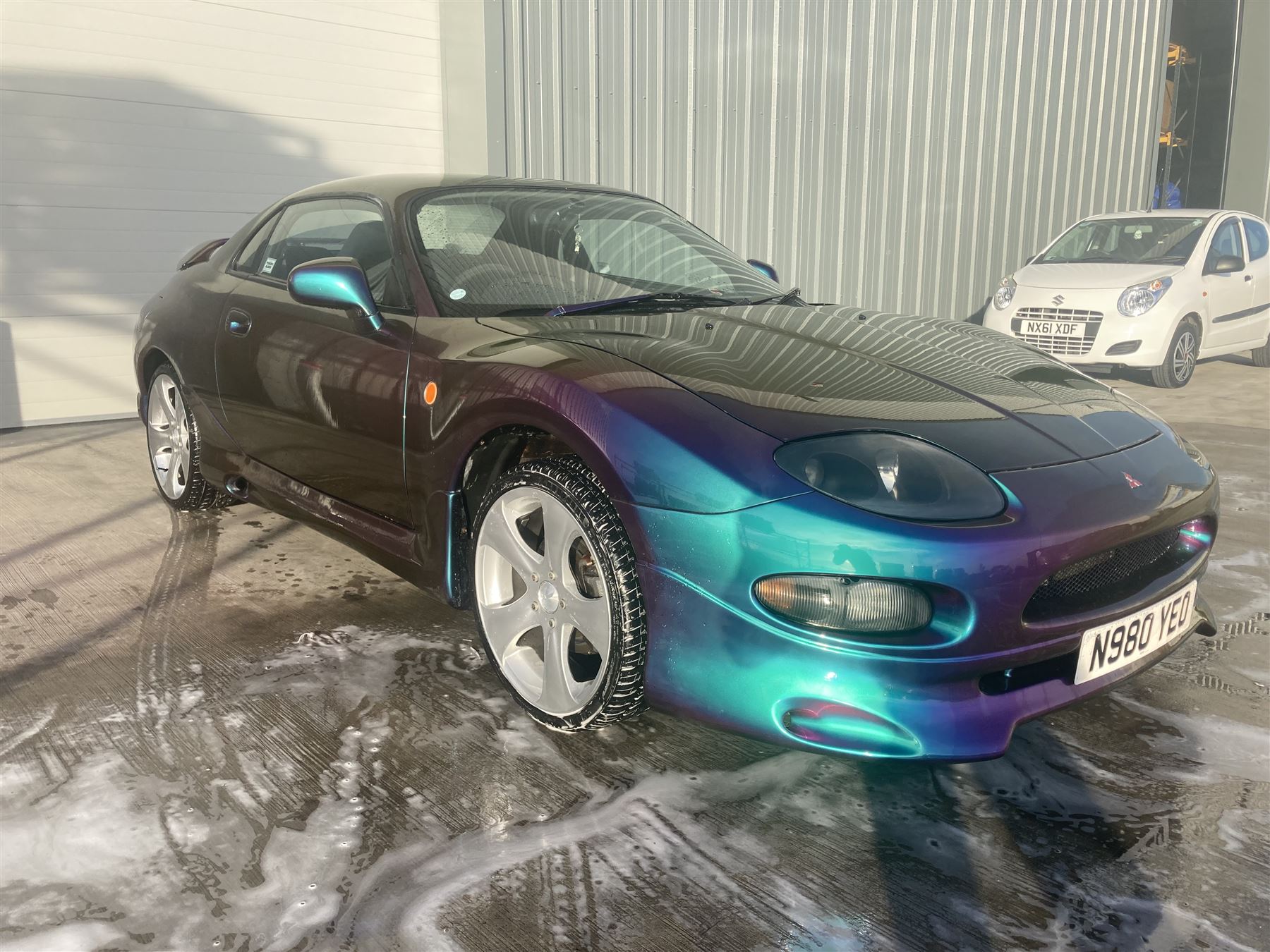 1996 Mitsubishi FTO 2.0 Petrol V6 Automatic 200bhp. Imported into the UK on 17/11/2006. ‘Grey’ import, 4 colour flip pearlescent paint. 2 keys. V5 Present. 88,467 Kilometres. Selling on behalf of the executors of a local estate.

Alternative buyers premium rate applies.

Alternative buyers premium rate applies. - THIS LOT IS TO BE COLLECTED BY APPOINTMENT FROM DUGGLEBY STORAGE, GREAT HILL, EASTFIELD, SCARBOROUGH, YO11 3TX