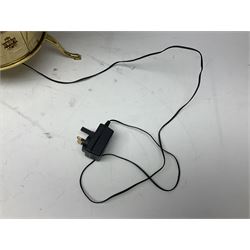 Modern kit-built brass working Tellurion, de-luxe model with astrological signs and illuminated sun H33cm; with set of fifty-two construction periodicals