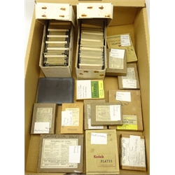  Collection of magic lantern slides, mainly topographical and other glass slides, mainly topographical, Churches, Villages, Procession Groups etc    
