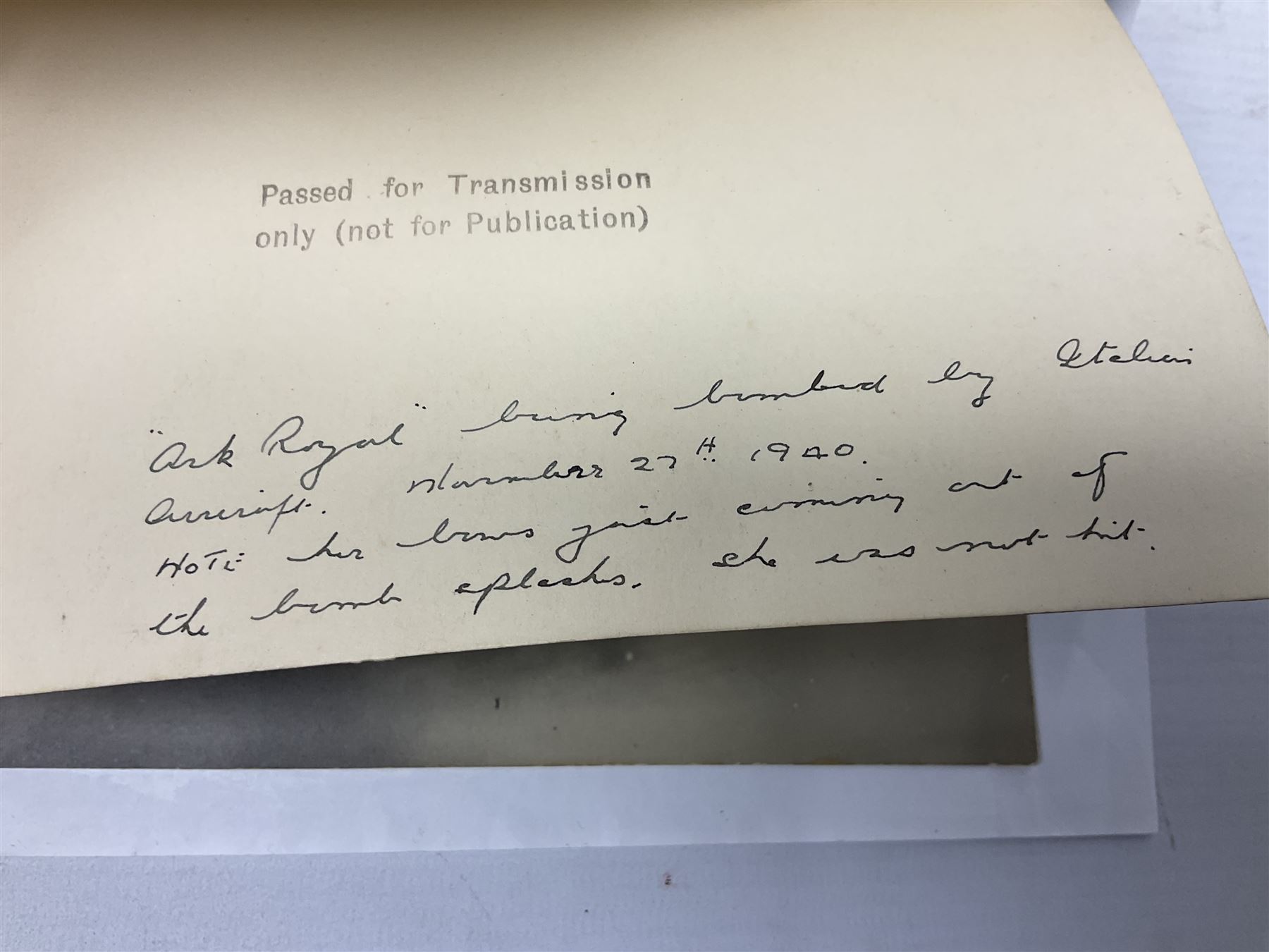 WW2 Royal Naval group of eight medals comprising OBE, hallmarked silver Distinguished Service Cross inscribed verso Lieut. J.R. McCluskie RNVR 1945, 1939-1945 Star, Atlantic Star, Africa Star, 1939-1945 War Medal, Defence Medal and Royal Naval Patrol Service Medal inscribed Lieutenant J.R. McCluskie Royal Naval Patrol Service; with seven original photographs of a sea battle 27th November 1940 against the Italian Fleet and another photographic postcard of Sir Stafford Cripps arriving on board one of the vessels.