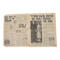 Daily Mirror 'First day of War' newspaper Monday 4th September 1939
