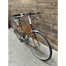 Three bicycles- man’s Falcon Storm 18 speed mountain bike; lady’s Dawes Sonoran 24 speed road bike; child’s Apollo 18 speed bike (3)