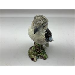 Three Beswick figures comprising Kookaburra no.1159, Pigeon no.1383 and Duck no.756-1, all with impressed and printed marks beneath