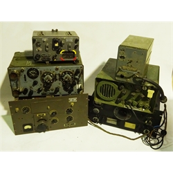  Communication equipment, predominantly ex-military, including Wireless Sets Canadian No.19 Mk.III, Vibratory Supply Unit No.9, RCA Master Oscillator Unit, National High Frequency Receiver Type HRO-M etc (6)  
