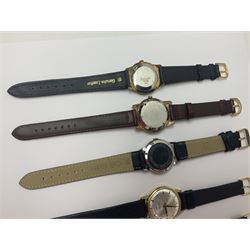 Two automatic wristwatches including Herculeo and Ramona and four manual wind wristwatches including Zenith, Swiss Watch Company and Accurist