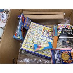 Collection of Wedgwood Jasperware, to include candy box with lid, miniature vase, trinket dishes, together with other collectables in six boxes 