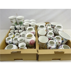  Quantity of Portmeirion 'Botanic Garden' vases, some pairs in two boxes  