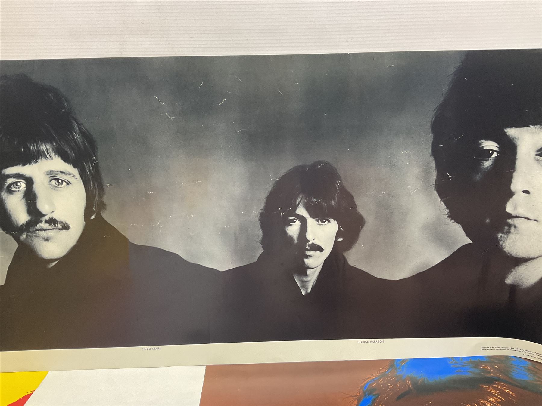 Set of 4 limited edition prints of the Beatles, by Richard Avedon for the Daily Express, H68 W48cm