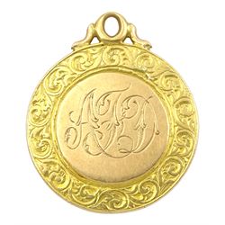 Early 20th century gold 'Peggy' pendant