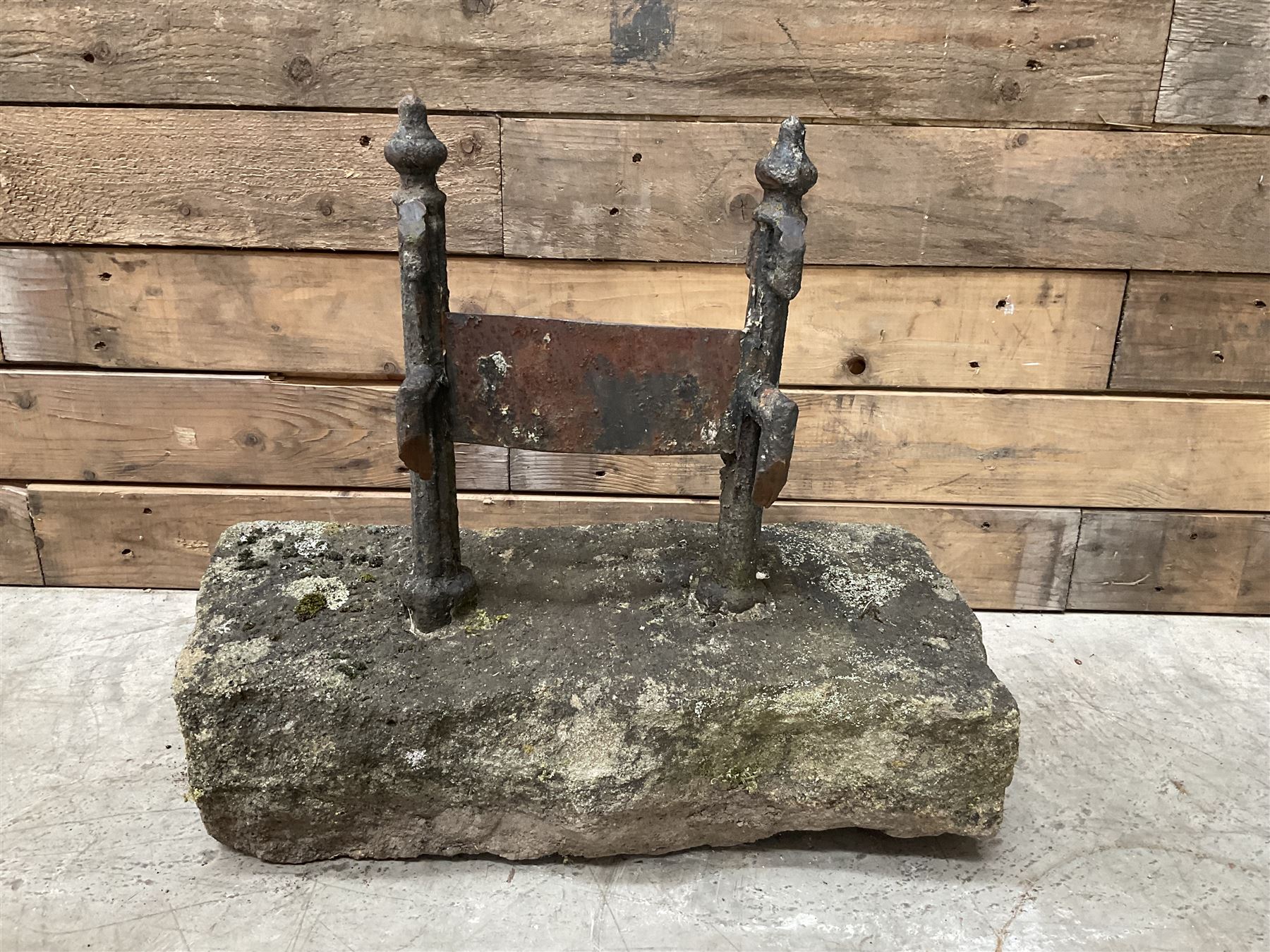 19th century cast iron boot scraper