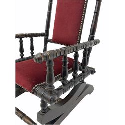 Late 19th century child's American rocking chair