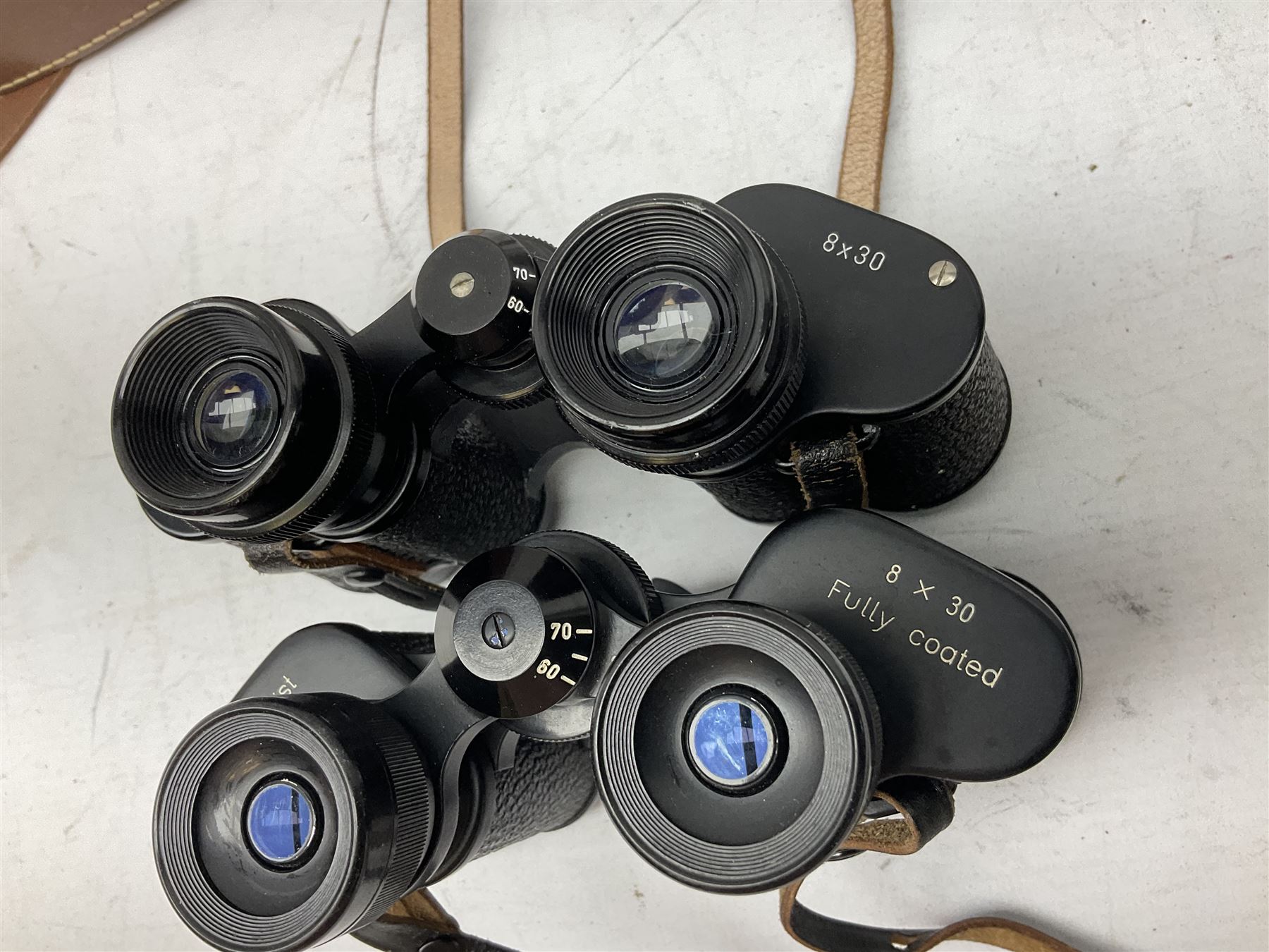 Eight cased pairs of binoculars, to include Noctovist Mk II 8x30, Prinz 8x30, Steiner Bayreuth 8x30, Springfield H.F.P 8x26 etc