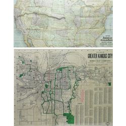 Rand McNally & Co (American 1856-?): 'New Map of the American Overland showing its Connect...