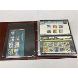 Queen Elizabeth II mint decimal stamps, mostly in presentation packs, face value of usable postage approximately 180 GBP