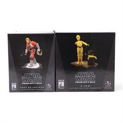 Two limited edition Gentle Giant Star Wars Animated Maquettes, comprising Luke Skywalker a...