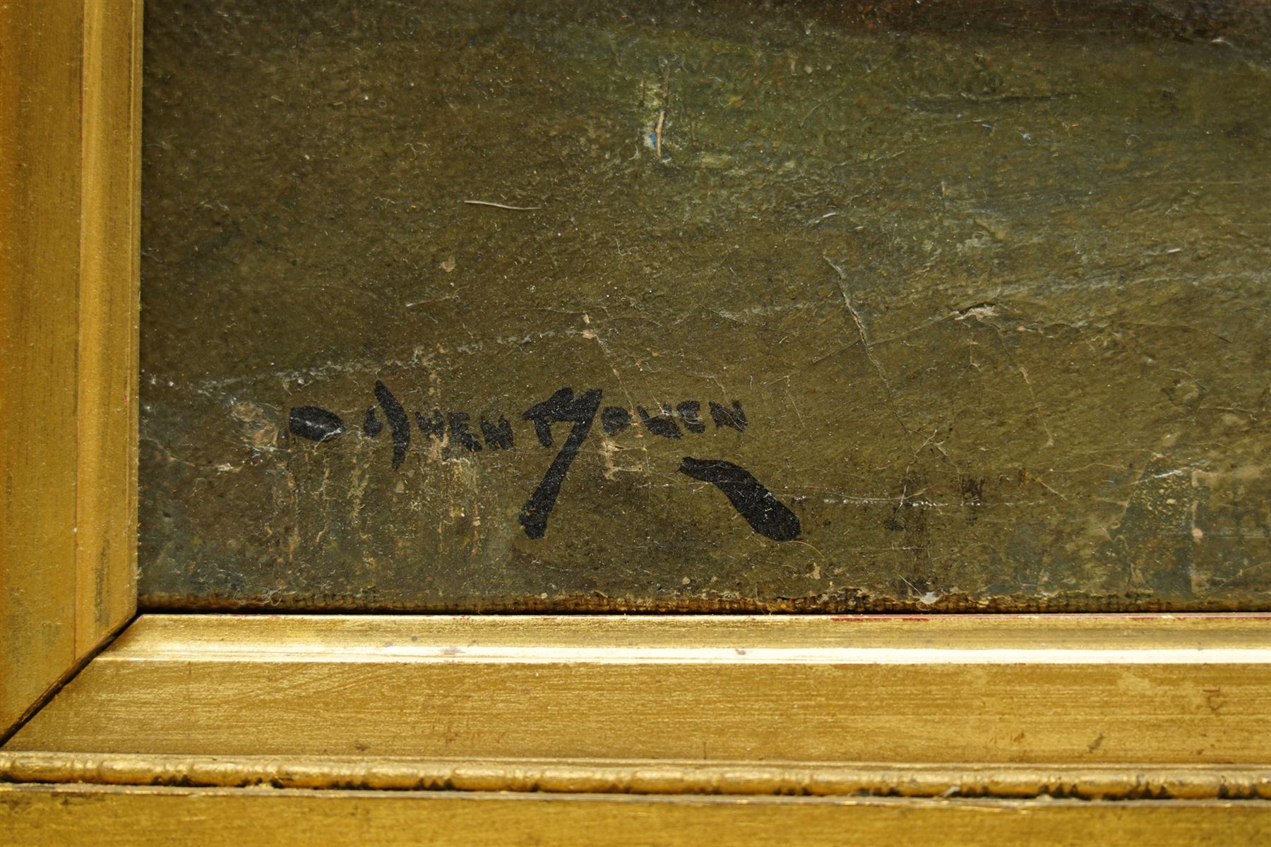 Owen Bowen (Staithes Group 1873-1967): The Star Inn - Alfriston East Sussex, oil on canvas signed 40cm x 56cm