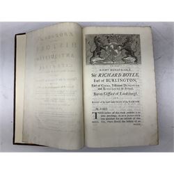 Drake Francis: Eboracum: Or The History And Antiquities Of The City Of York. 1736 William Boyer London, with copper plates, rebacked full calf binding
