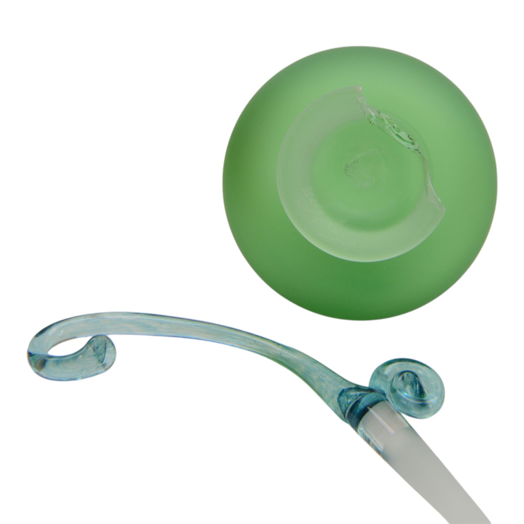 Bob Crooks (1956-) for First Glass, three glass scent bottles and stoppers, largest H24cm