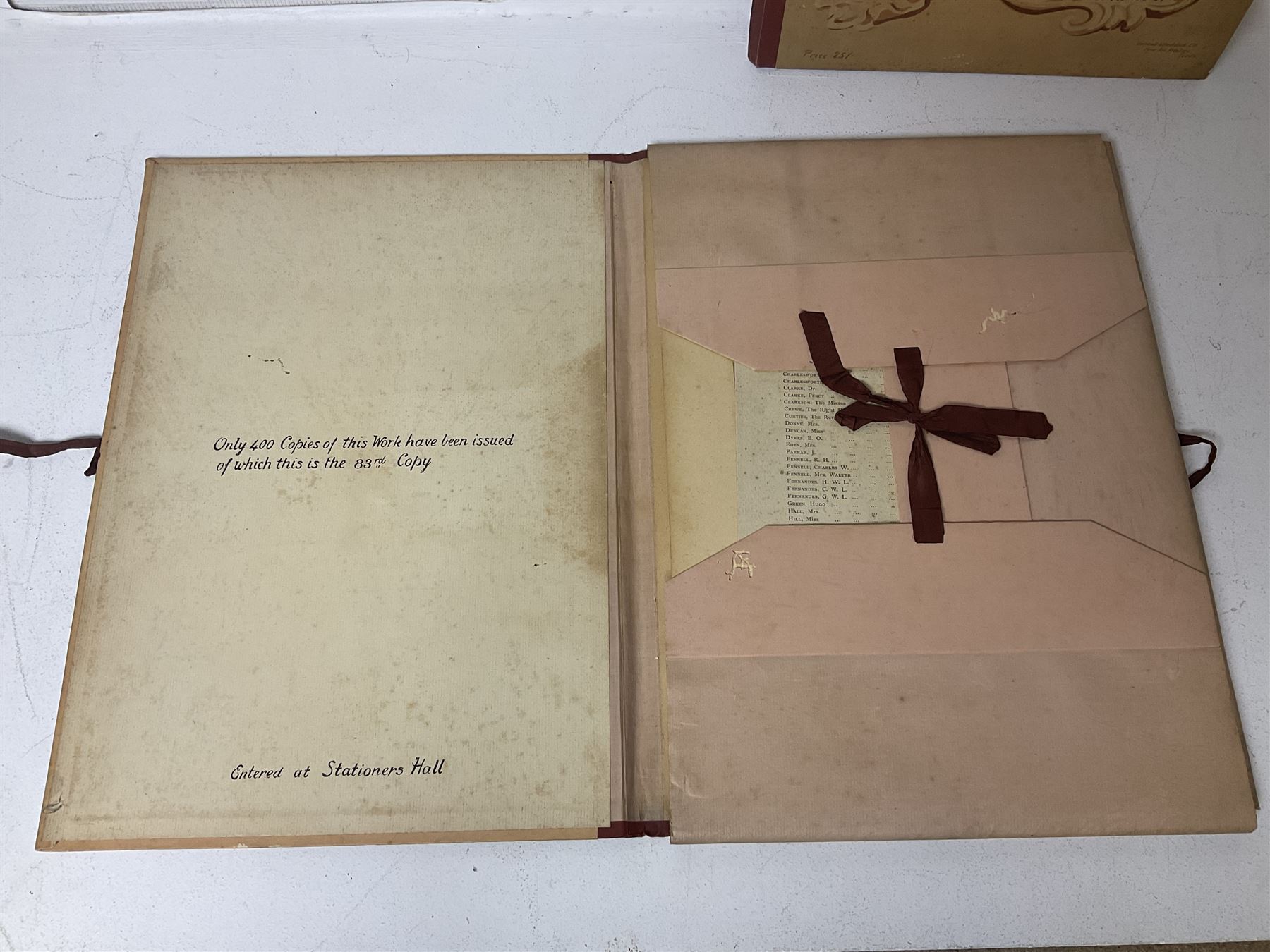 Louisa Fennell: 'Views of Wakefield', two volumes of unbound chromolithographs (2)