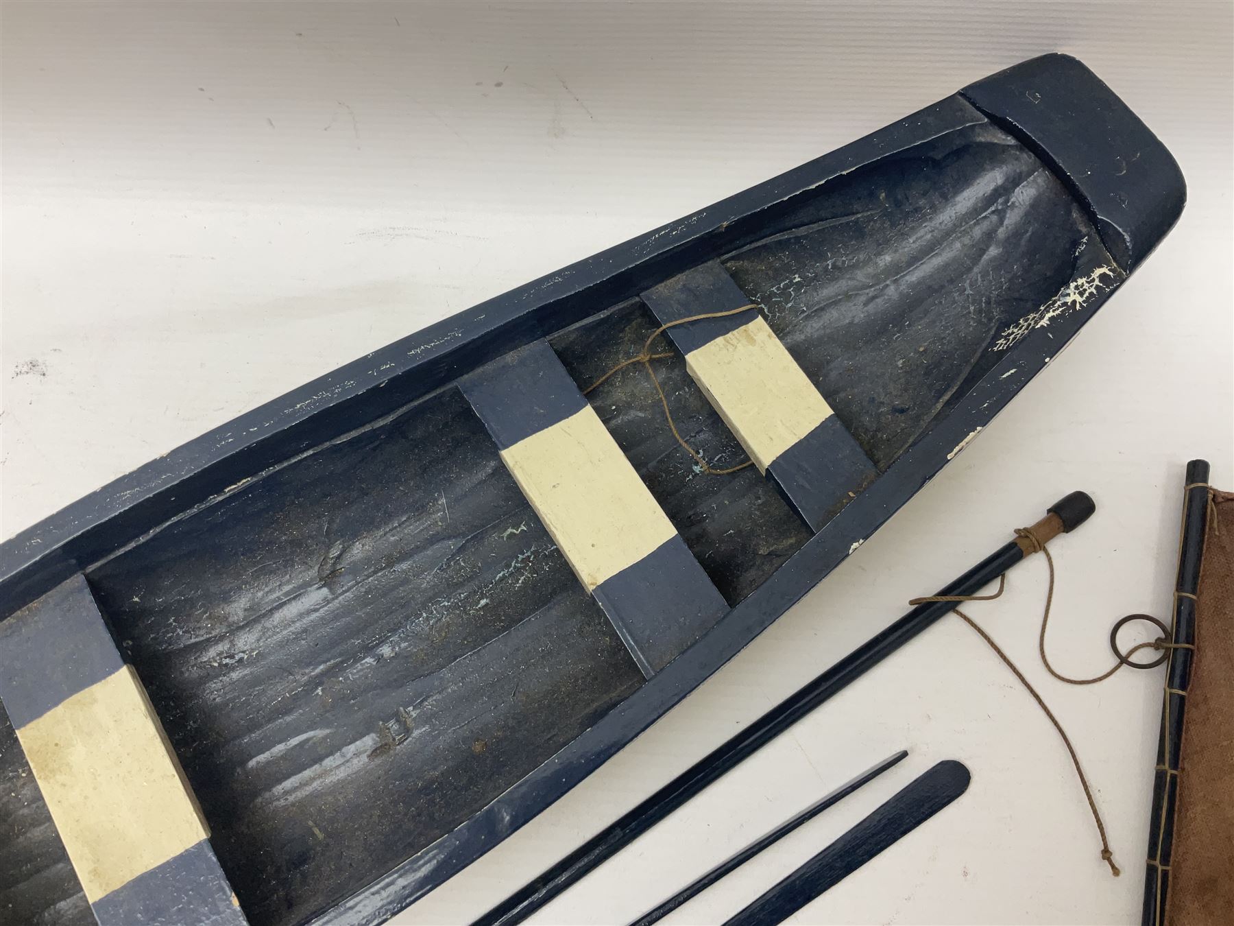 Wooden model of the Whitby coble boat WY254 'Mizpah' L48cm