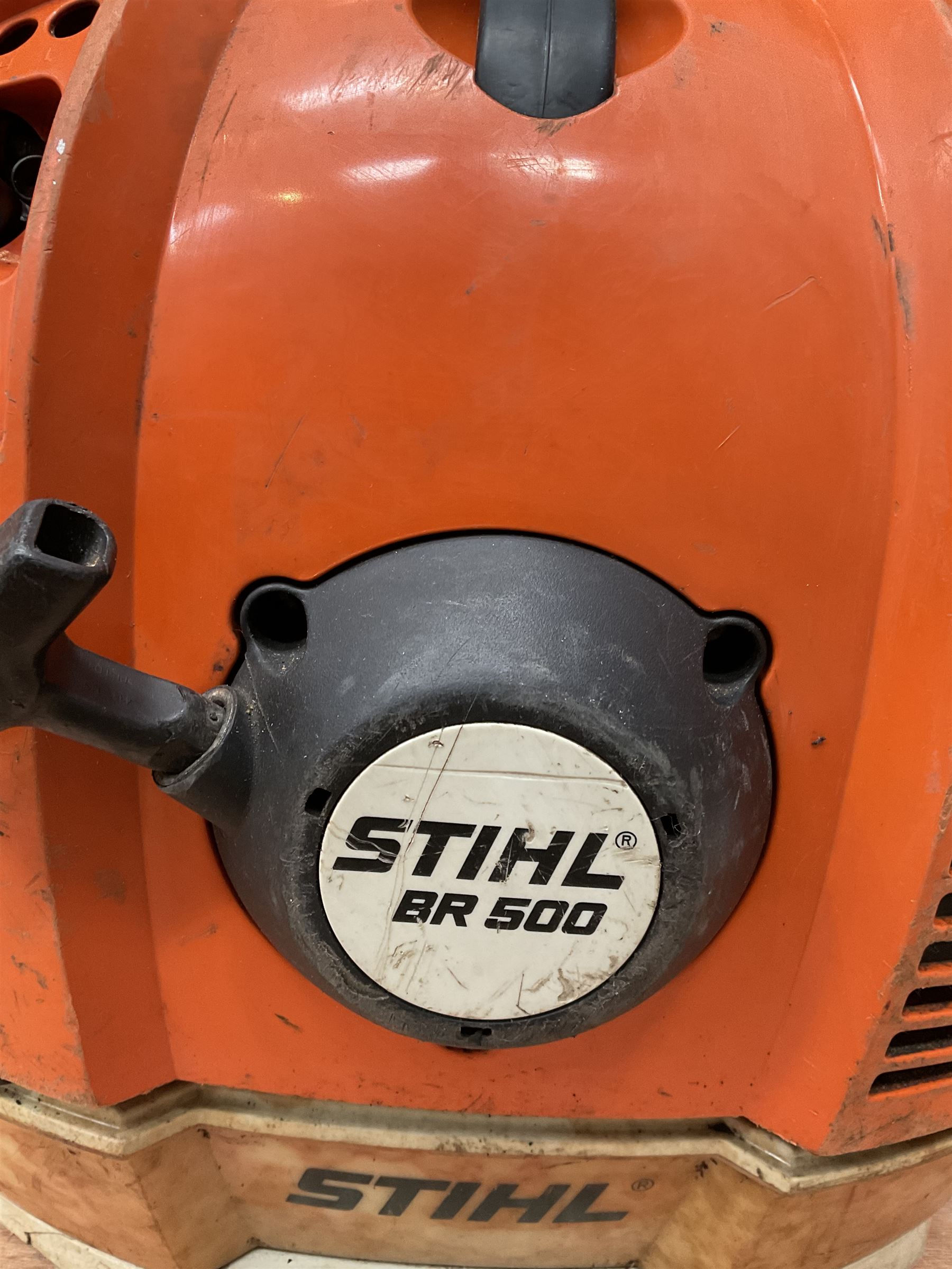 Stihl BR 500 backpack blower - THIS LOT IS TO BE COLLECTED BY APPOINTMENT FROM DUGGLEBY STORAGE, GREAT HILL, EASTFIELD, SCARBOROUGH, YO11 3TX