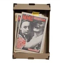 1980s music magazines, including seventeen 1982 Record Mirror examples and one-hundred and forty nine NME magazines spanning years 1980 to 1986