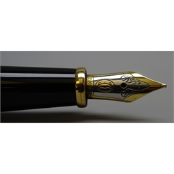  Writing Instruments - Cartier 'Stylo Diablo De Cartier' fountain pen with '18k' gold nib, in original box with certificate   