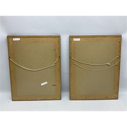 By and after John Ward of Hull (British 1798-1849): 'H M S Britannia of 120 Guns', pair lithographs with hand-colouring signed and titled in pencil 38cm x 25cm (2)