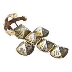Gold and silver Masonic folding orb pendant