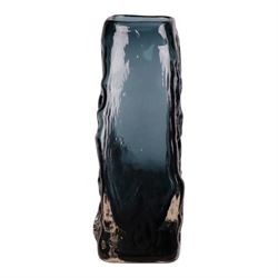 Geoffrey Baxter (British, 1922-1995) for Whitefriars, indigo pyramid vase, circa 1970, H17.5cm 