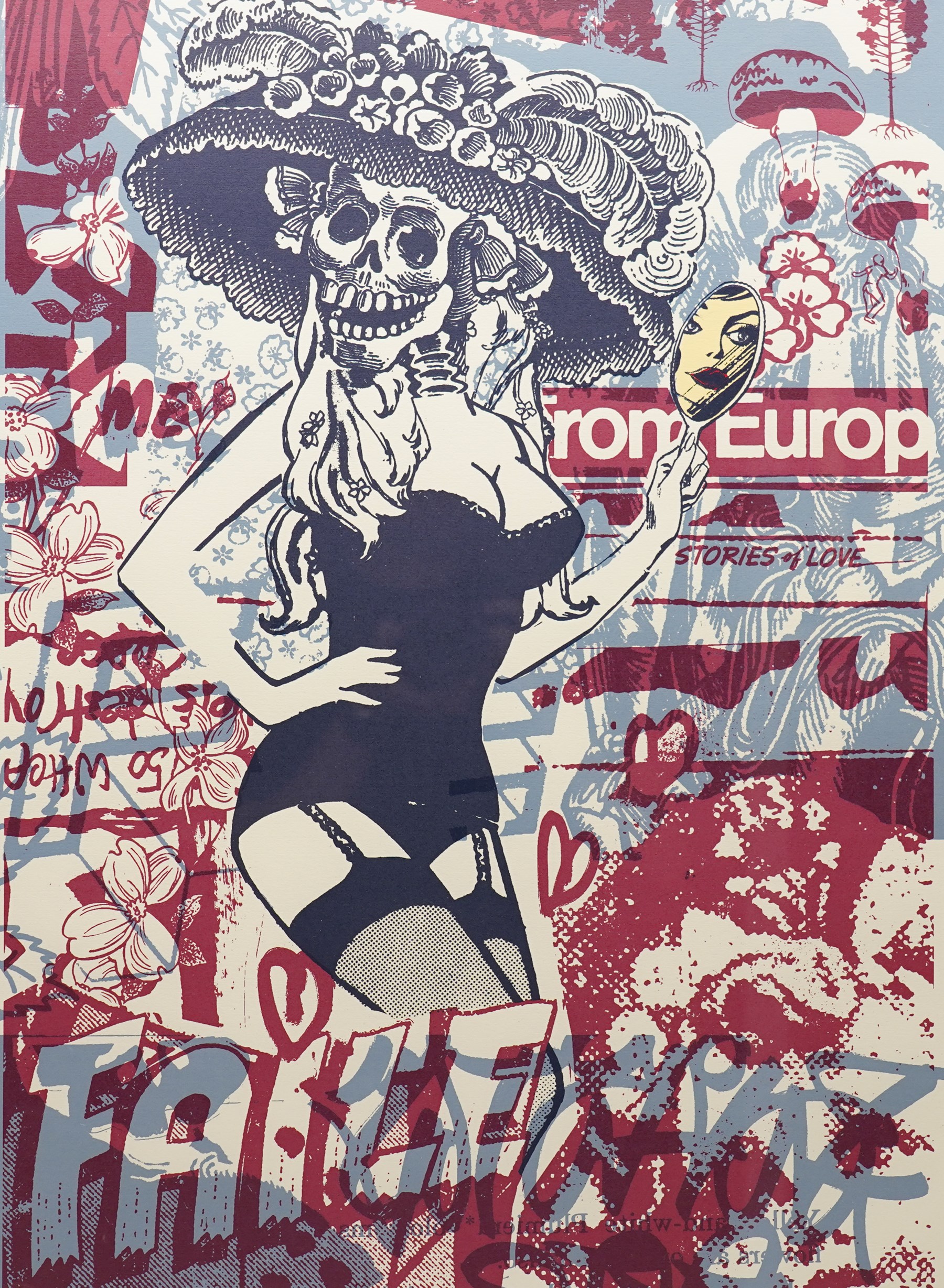Patrick McNiel (American Contemporary) and Patrick Miller (American Contemporary) 'Faile': Macbeth, limited edition coloured screenprint signed dated 2006 and numbered 158/250 in pencil 66cm x 47.5cm