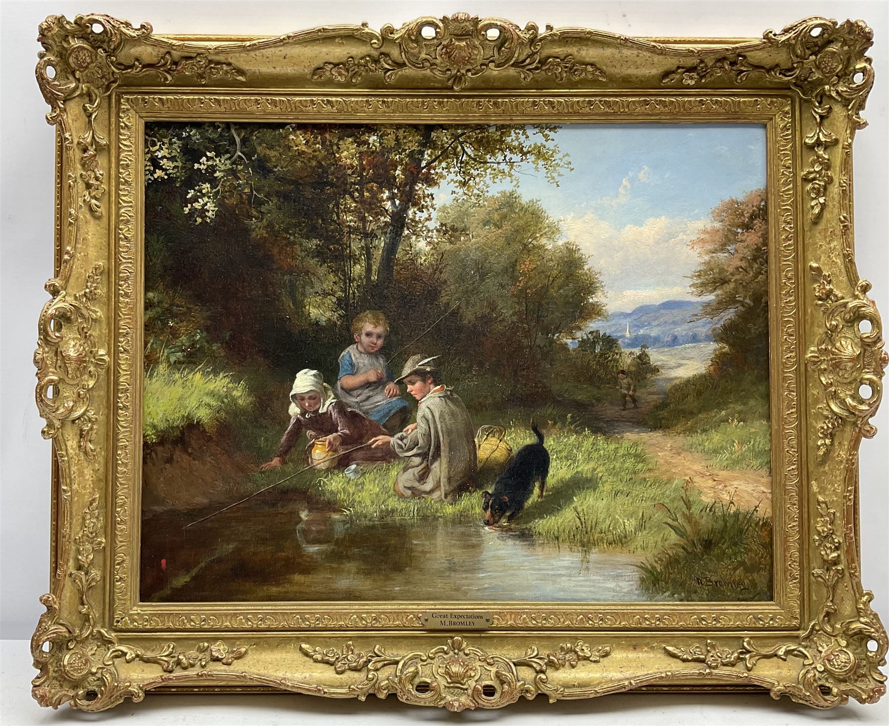 William Bromley III (British fl.1835-1888): 'Great Expectations', oil on canvas signed 34cm x 45cm
Provenance: purchased by the vendor Sotheby's London (via Stockholm) 12th November 1992, Lot 64