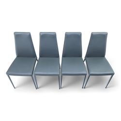 Calligaris - 'Omnia' extending dining table with ceramic top, with set eight 'Aida' dining chairs