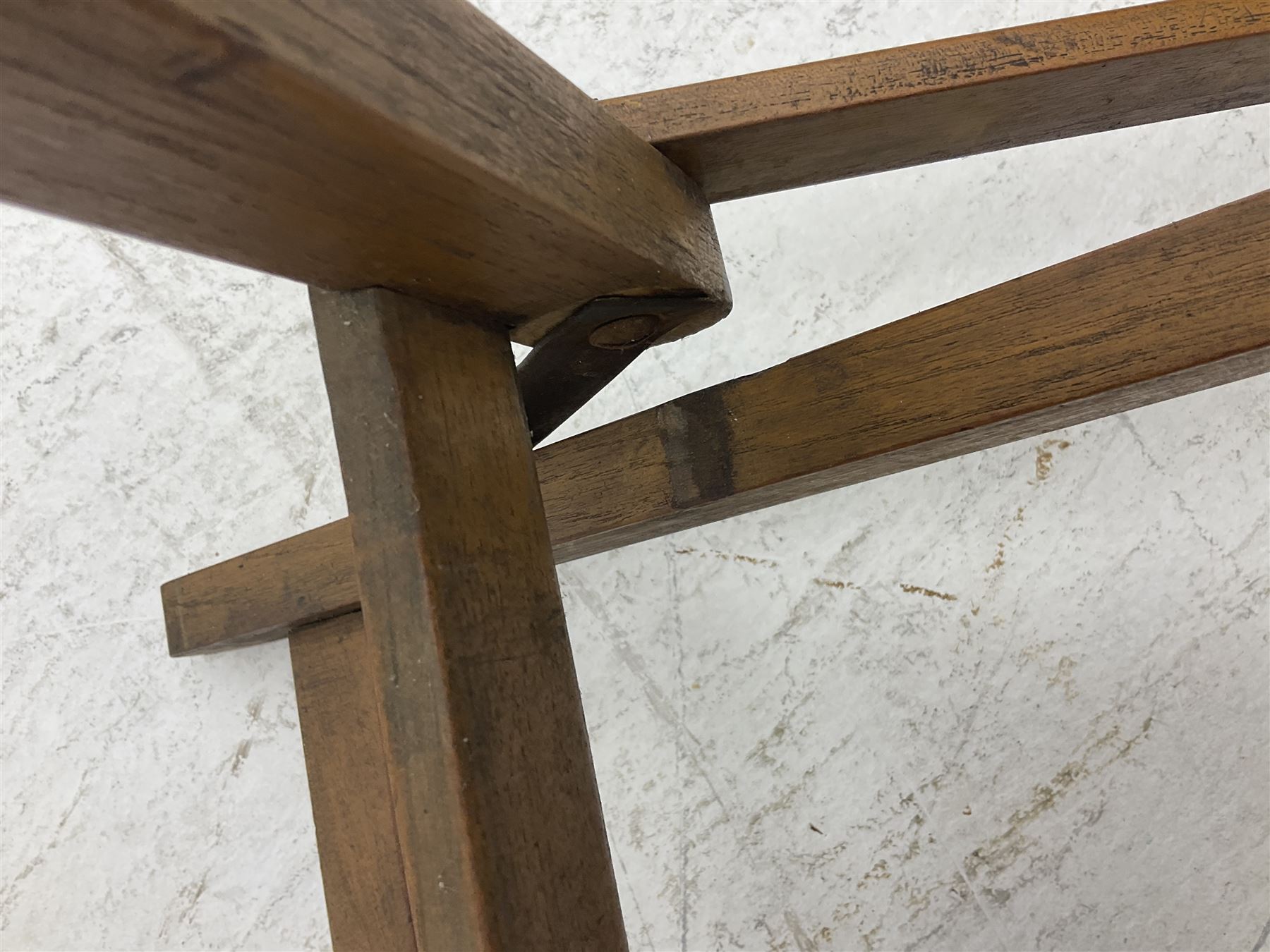 19th century folding brass mounted teak steamer chair 