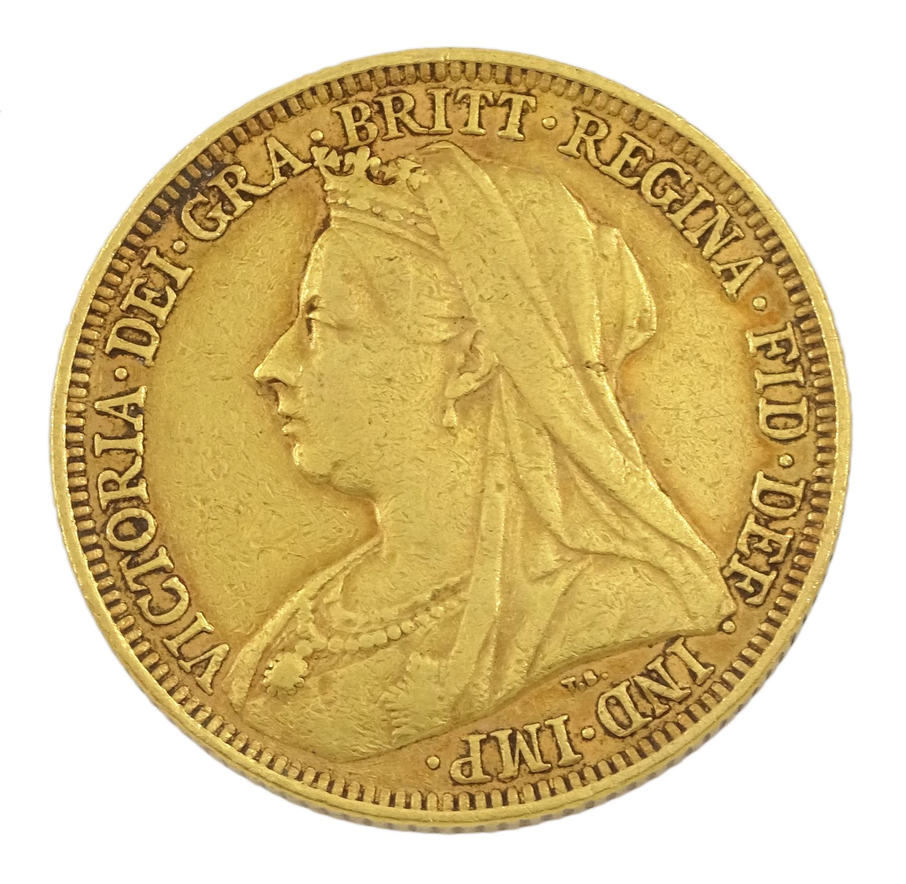 Queen Victoria 1896 gold full sovereign coin, Melbourne mint