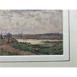 John Dobby Walker (British 1863-1925): 'Wells', watercolour signed and titled 11.5cm x 16cm